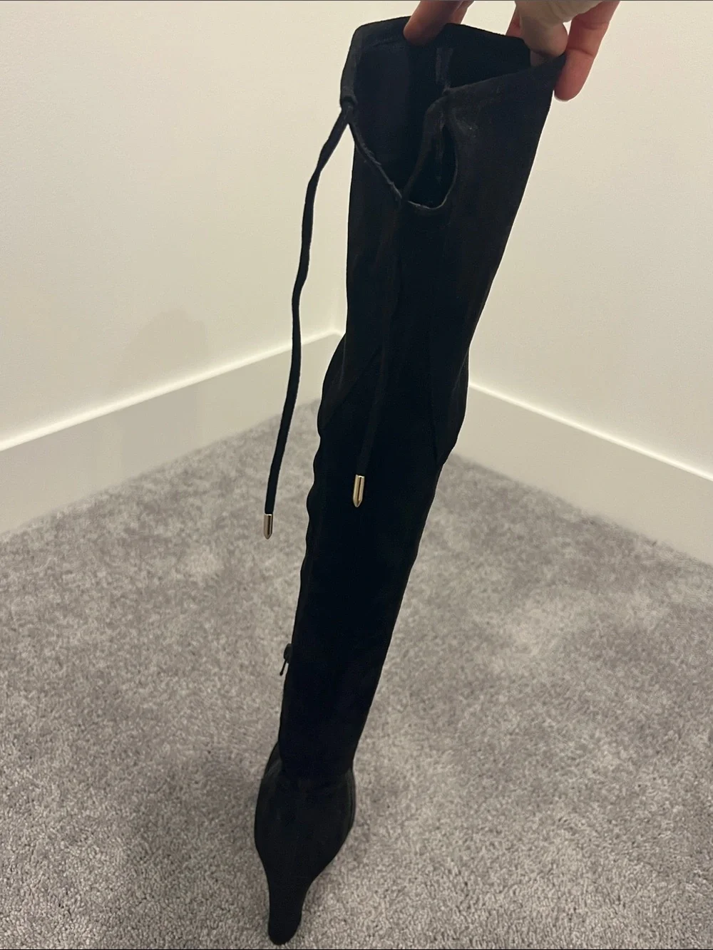 Women's Over-the-Knee Black Stretch Boot